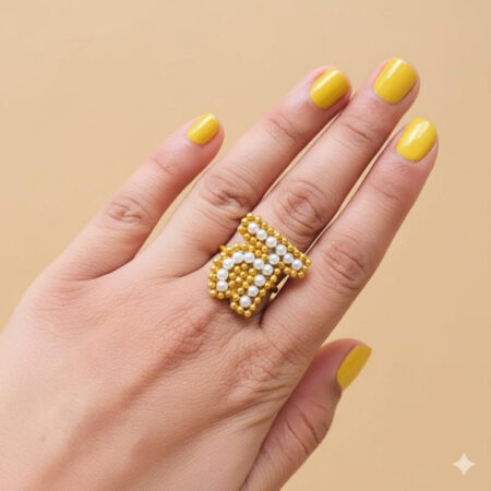 Hindi Letter Ring