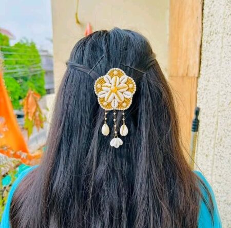 Shell Flower Hair Pin