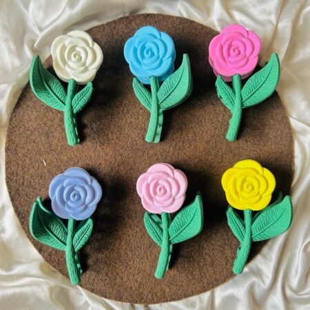 Rose Korean Claw Clips